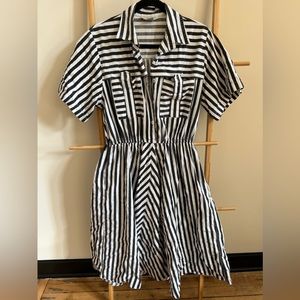 Vintage striped shirt dress size 14
